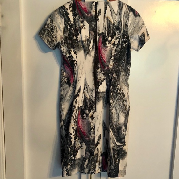 Rachel Roy marble print short sleeve dress Sz 2 - Picture 5 of 7